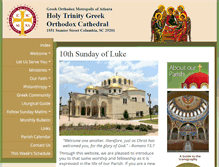 Tablet Screenshot of holytrinitysc.com